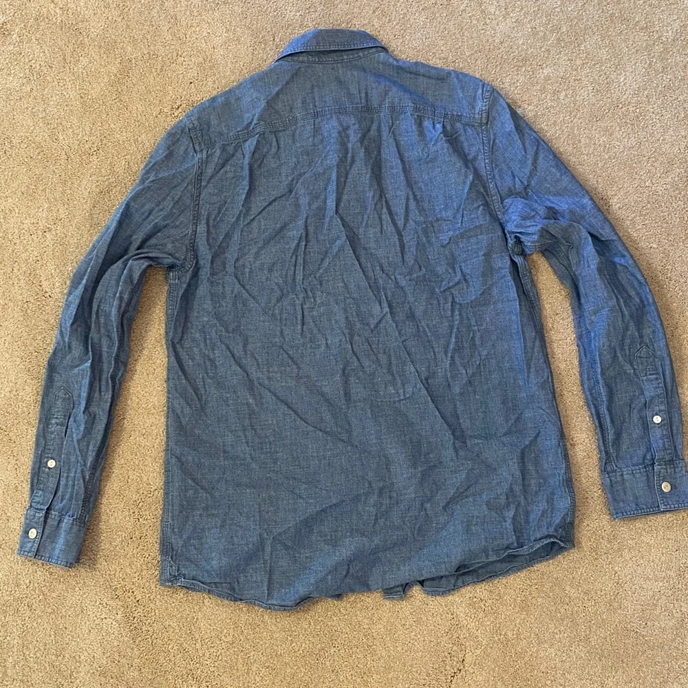 Jack Wills Casual Blue Chambray Button Down Shirt - Picture 5 of 5